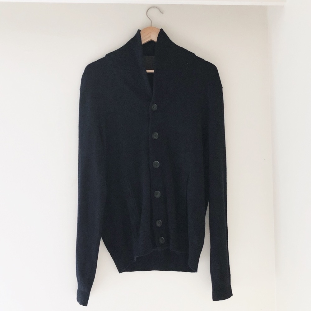 GAP Navy Blue Cotton + Cashmere Sweater